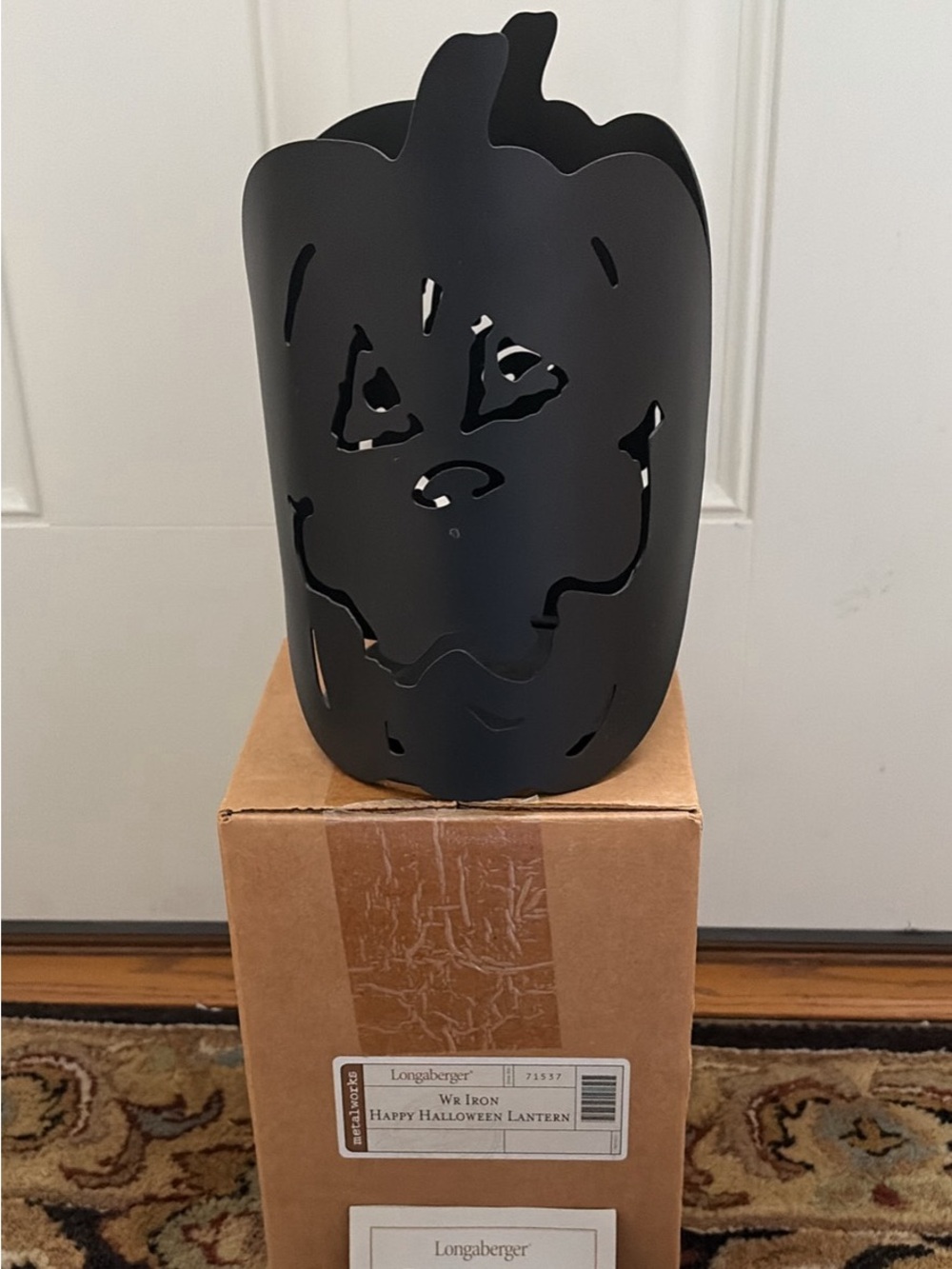 Longaberger Wrought Iron Happy Halloween Lantern